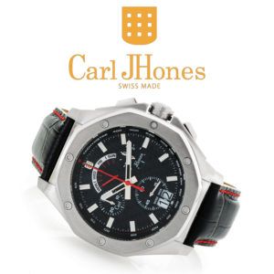 Swiss Made Men's Watch Collection by CarlJHones Respire Red -- Sport Extreme