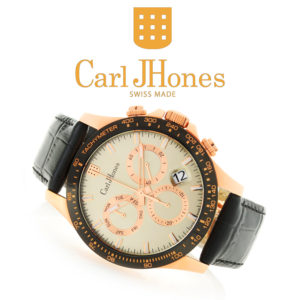 Swiss Made Men's Watch Collection by CarlJHones Torque Rose Gold Model