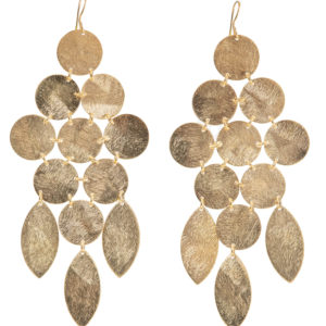 Gold Leaf Chandelier earrings