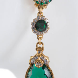 Green quartz earrings