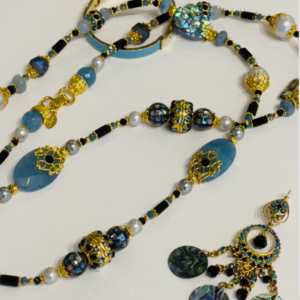 Bohemian Abalone Chandelier Drops