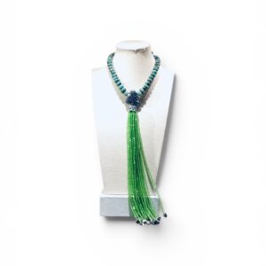 Emerald Tassel Necklace