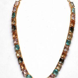 Pastel Radiance Gemstone Necklace (without Pendant)