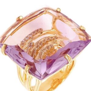Pink Amethyst Mirage Ring