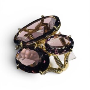 Royal Amethyst Cluster Ring